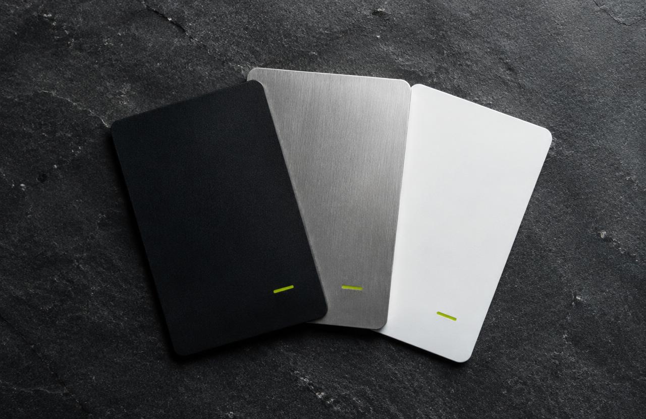 Graphite, Steel and Frost Qard cards
